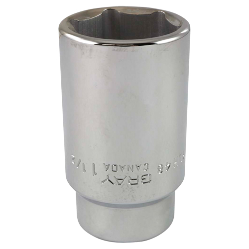 Socket, 1-1/2", 3/4" Drive, 6 Points