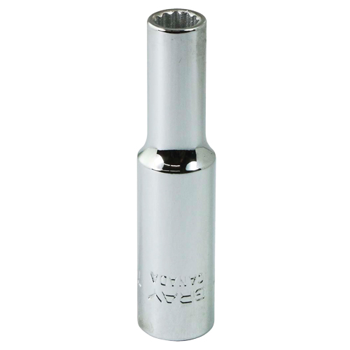 Socket, 7/32", 1/4" Drive, 12 Points