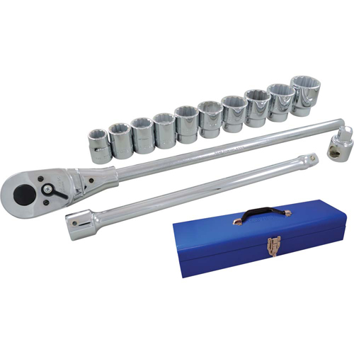 Socket & Attachment Set, 15 Pcs, 3/4" Drive Size