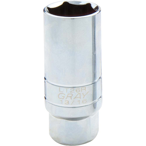 Spark Plug Socket, 3/8" Drive, 13/16" Socket, 1-1/10" L
