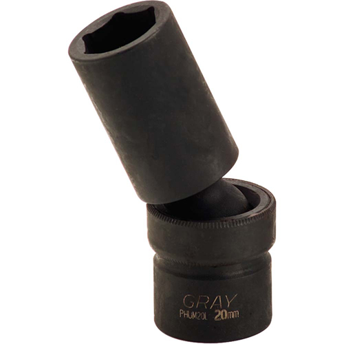 Universal Joint Socket, Impact, 20 mm, 1/2" Drive, 6 Points