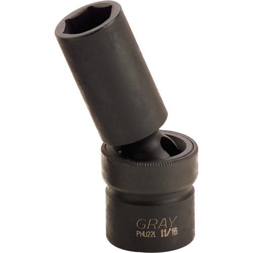 Universal Joint Socket, Impact, 24 mm, 1/2" Drive, 6 Points