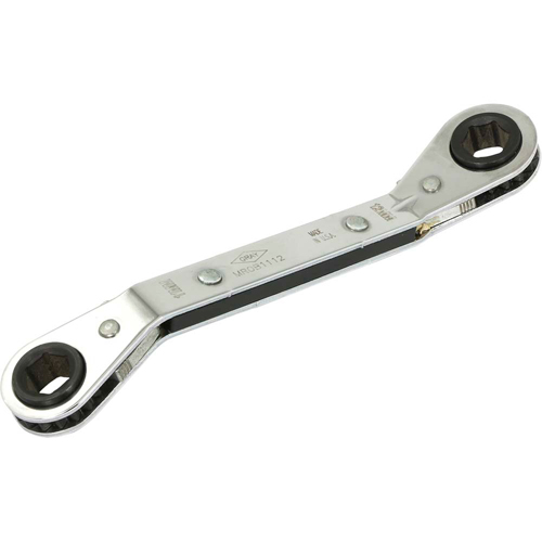 Offset Ratcheting Box Wrench , Plain Handle