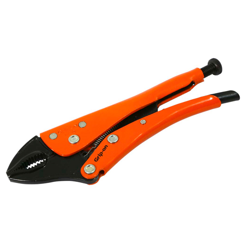 Locking Pliers, 9-1/2" Length, Curved Jaw