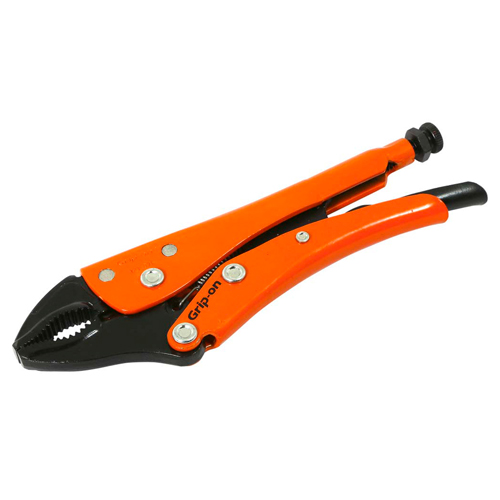 Locking Pliers, 7-1/2" Length, Curved Jaw