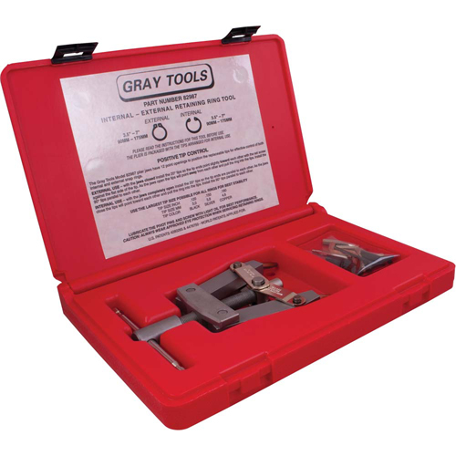 Internal/External Retaining Ring Tool with Tip Set, 13 Pieces