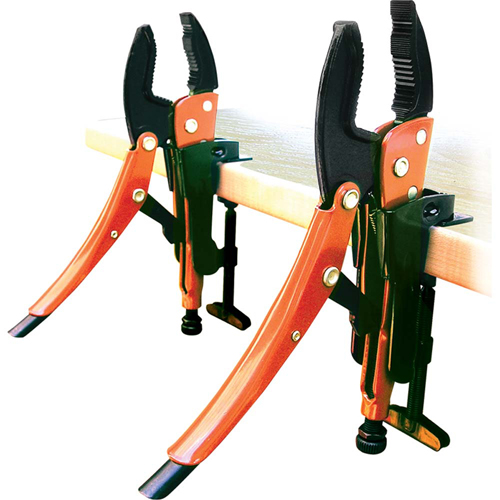 Hands Free Locking Plier Grip Set, 4 Pieces