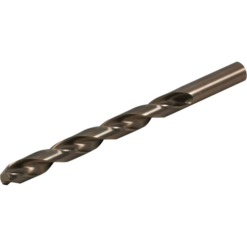 Drill Bit, High Speed Cobalt, 10.5 mm, 133 mm L, 135° Point Angle