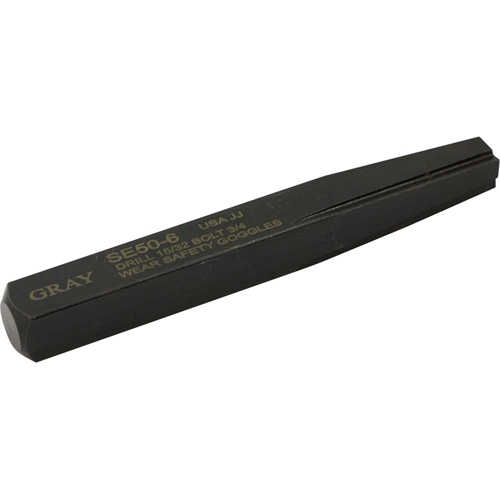 Straight Type Screw Extractor, 6, For Screw Size 3/4", Carbide