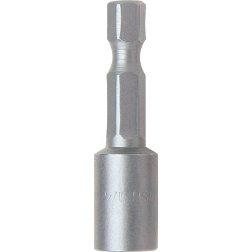 Nutsetter, 7/16" Tip, 1/4" Drive, 2-9/16" L, Magnetic