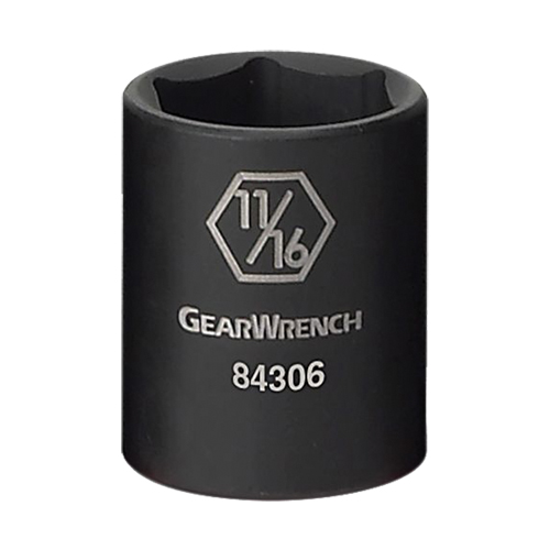 Socket, Impact, 3/4", 3/8" Drive, 6 Points