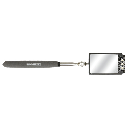 Inspection Mirror, Rectangular, 2-3/4" L x 1-7/8" W, Telescopic