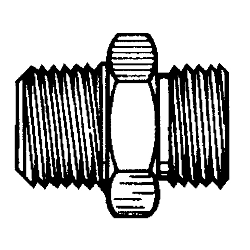 Reducer/Adapter Fitting, 1/4" x 1/8" Dia, Brass