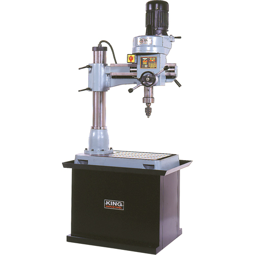 Radial Drilling Machine, 1/2" Chuck, 5 Speed(s), 21-5/8" W X 19-5/8" L, #3 Morse