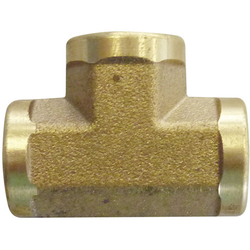 Female Pipe Tees, Brass, 3/8"