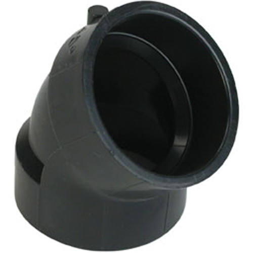 45° Elbow Fitting, Hub x Hub, Plastic, 6"