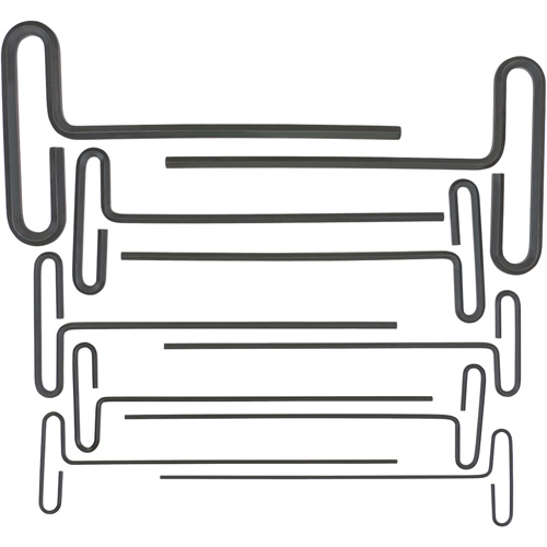 Loop T-Handle Hex Key Set, 10 Pcs., Imperial