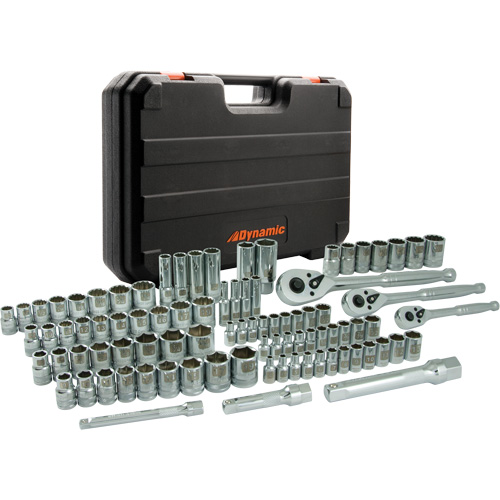 Socket Set with Accessories, 89 Pcs, Deep