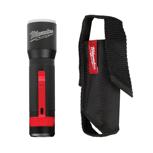 325L Focusing Flashlight with Holster, LED, 325 Lumens, AAA Batteries