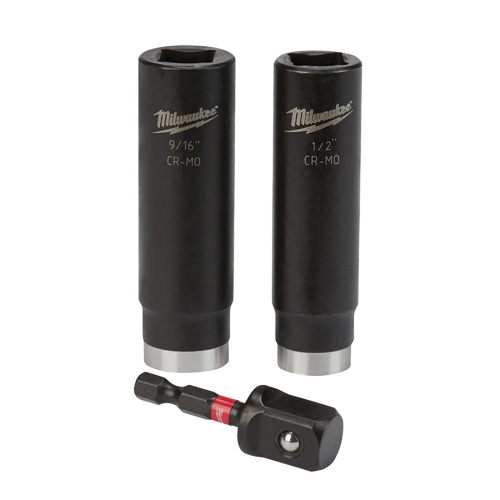 Shockwave™ Impact Duty™ Well Socket Set, 3 Pcs, Impact, 1/2" Drive Size, Deep