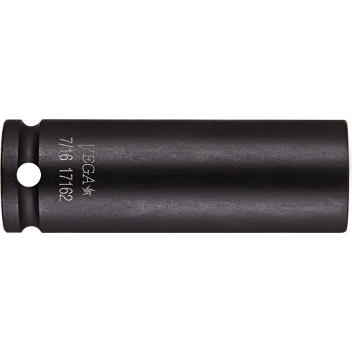 Socket, Impact, 9 mm, 1/4" Drive, 6 Points, Deep
