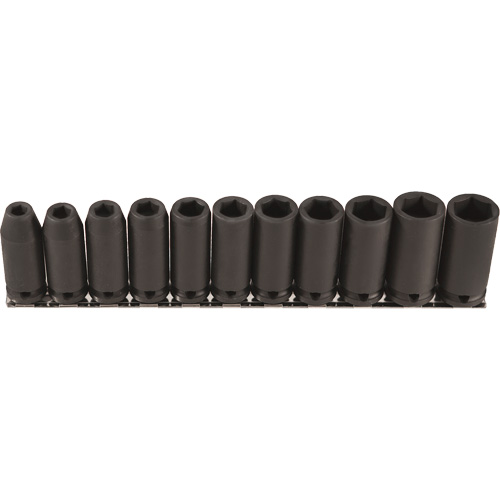 Long Socket Set, 11 Pcs, Impact, 3/8" Drive Size, Deep