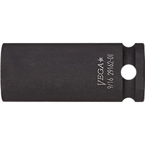 Thin Walled Socket, Impact, 7/16", 3/8" Drive, 12 Points, Deep