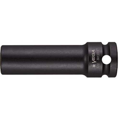 Thin Walled Socket, Impact, 12 mm, 1/2" Drive, 6 Points, Deep