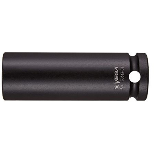Socket, Impact, 19 mm, 1/2" Drive, 12 Points, Deep