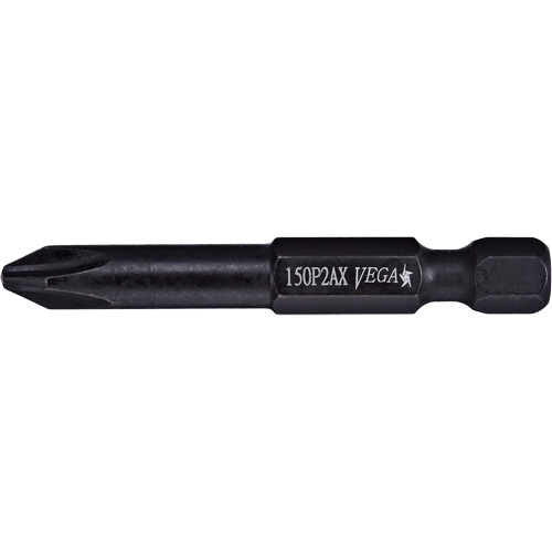 X-Hard Power Bit, Phillips, #2 Tip, 1/4" Drive Size, 2" Length