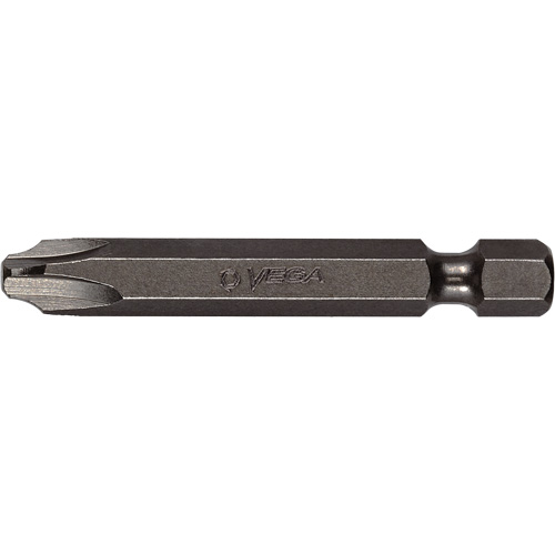 Power Bit, Phillips-Square Combo, #2 Tip, 1/4" Drive Size, 2" Length