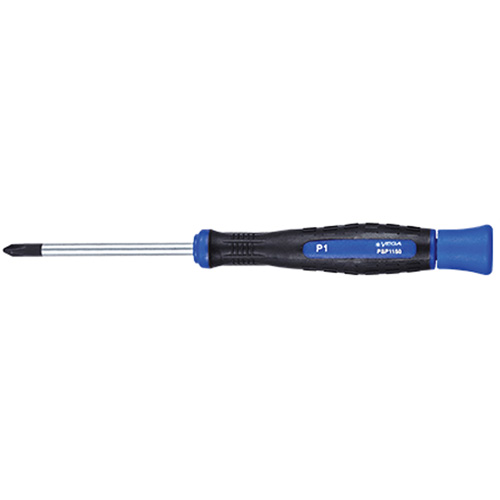 Phillips Precision Screwdriver, #1, 5-7/8" L, Cushion Grip Handle