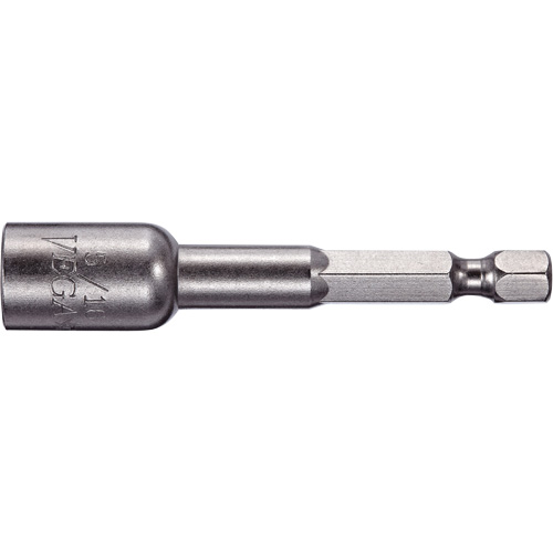 Nutsetter, 7/16" Tip, 1/4" Drive, 4" L, Magnetic