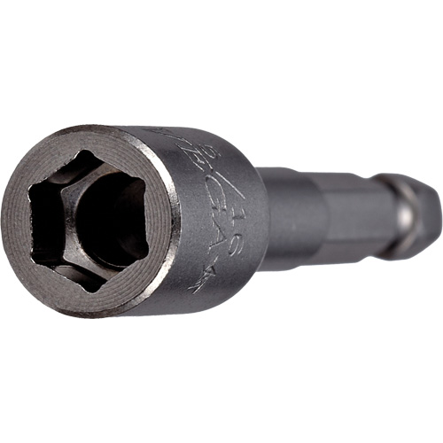 Nutsetter, 3/8" Tip, 1/4" Drive, 2-9/16" L, Non-Magnetic