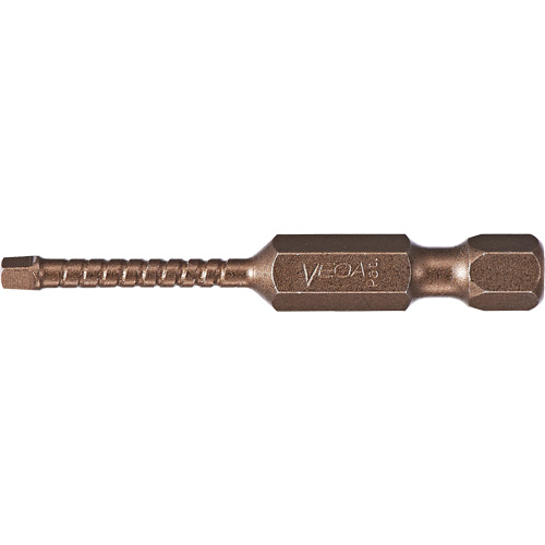 Impactech® Power Bit, Square, #1 Tip, 1/4" Drive Size, 6" Length