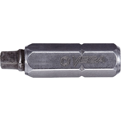 Two-Piece Construction Insert Bit, Square, #1, 1/4" Drive