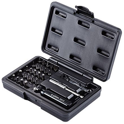 Hand Driver & Bit Set, 27 Pcs., Hex/Phillips/Slotted