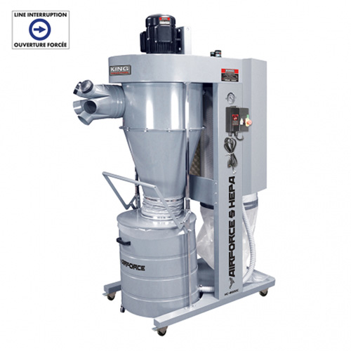 Cyclone Dust Collector, 35" x 65-1/2" x 91-5/8"