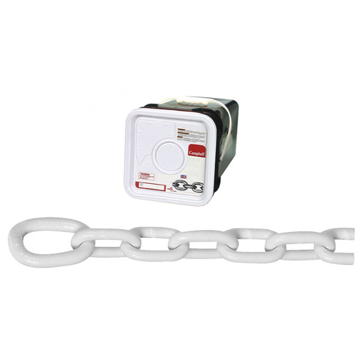 System 3 Anchor Lead Proof Coil Chain, Low Carbon Steel, 5/16" x 75' (22.9 m) L, Grade 30, 1900 lbs. (0.95 tons) Load Capacity