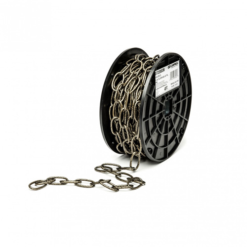 Decorator Chain, Carbon Steel, #10 x 40' (12.2 m) L, 35 lbs. (0.0175 tons) Load Capacity
