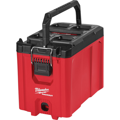 Packout™ Compact Tool Box, 10" x 16-1/5" x 13", Black/Red