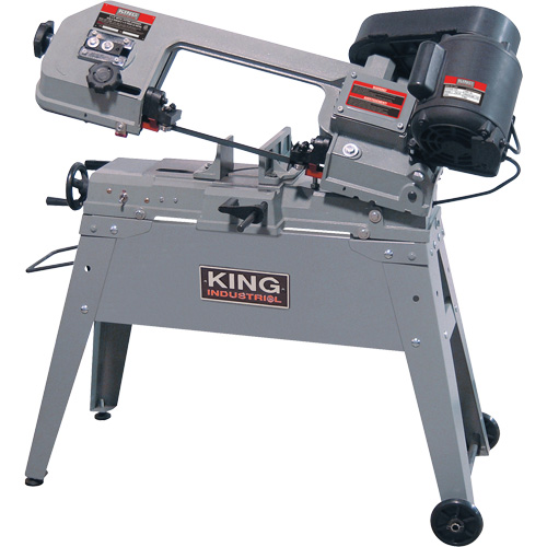 Metal Cutting Band Saw, Horizontal/Vertical, 5" Round and 4-1/2" x 6" Rectangular Cutting Capacity