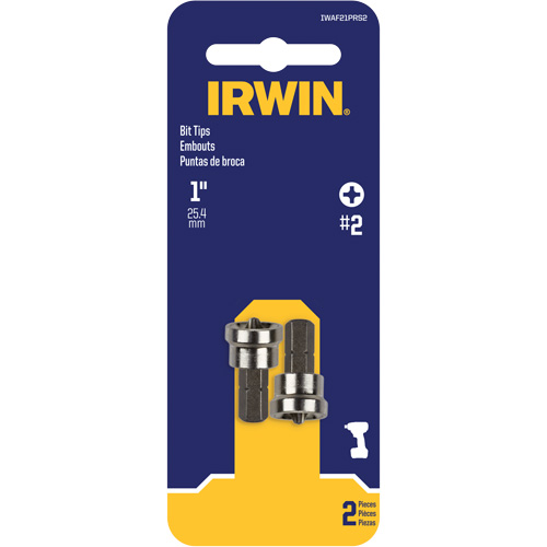 Drywall Setter Insert Bits, Phillips, #2, 1/4" Drive