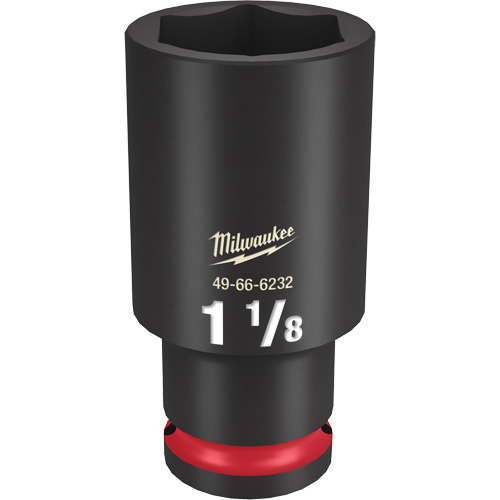 Shockwave™ Impact Duty™ Socket, Power, 1-1/8", 1/2" Drive, 6 Points, Deep