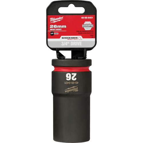 Shockwave™ Impact Duty™ Socket, Power, 26 mm, 3/4" Drive, 6 Points, Deep