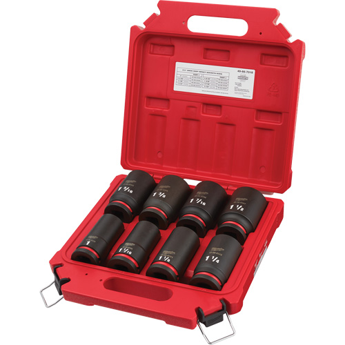 Shockwave™ Impact Duty™ SAE 6 Point Socket Set, 8 Pcs, Impact, 3/4" Drive Size, Deep