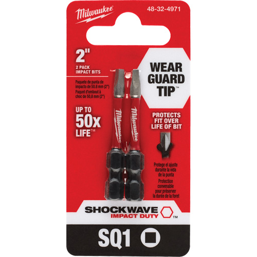 Shockwave™ Impact Duty™ Screwdriver Bit, Square, #1, 1/4" Drive