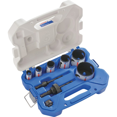 Plumber Bi-Metal Hole Saw Set, 9 Pieces