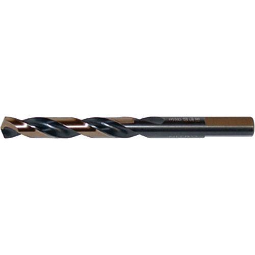 DRILLCO Nitro Heavy-Duty Mechanic's Length Drill Bit, 17/64", High Speed Steel, 2-1/8" Flute, 135° Point