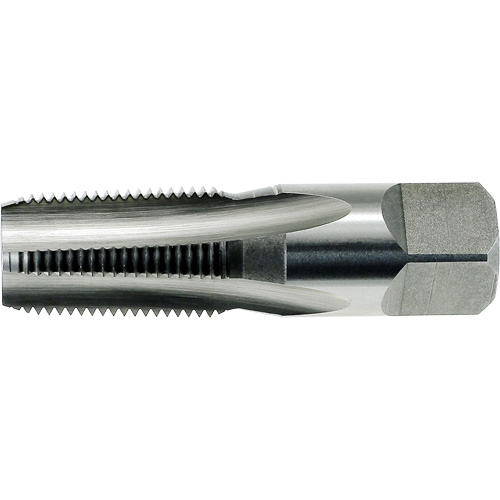 DRILLCO Pipe Tap, 1/2"-14, 4 Flutes, 3-1/8" L, Taper, High Speed Steel